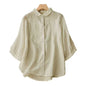 Women's Retro Loose Cotton And Linen Tops