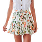 Holiday print skirt and skirt
