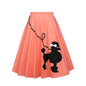 Poodle print big skirt skirt