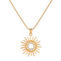 Sunflower Earrings Necklace Jewelry Suit Women