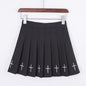 Pleated skirt women's embroidered skirt