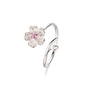 Floral silver jewelry for women