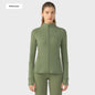 Yoga Sports Jacket Women Elastic Zipper Running Fitness Yoga Jackets