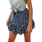 Holiday print skirt and skirt
