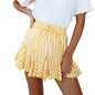 Holiday print skirt and skirt