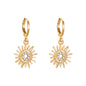 Sunflower Earrings Necklace Jewelry Suit Women