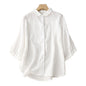 Women's Retro Loose Cotton And Linen Tops