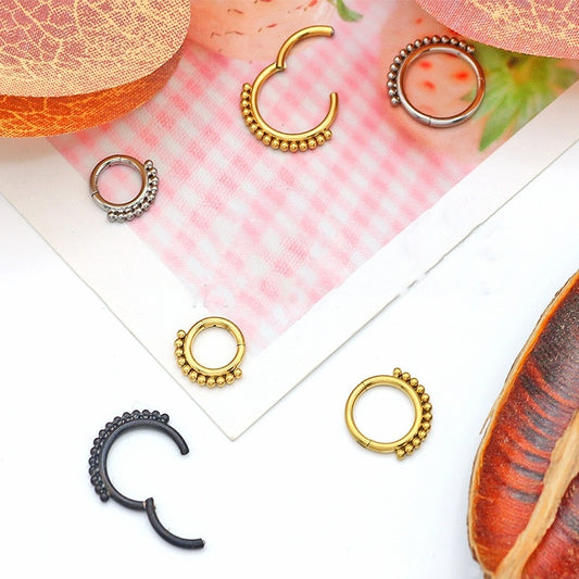 Golden Universal Nose Ring Piercing Jewelry Women